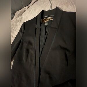Black fitted blazer size 0